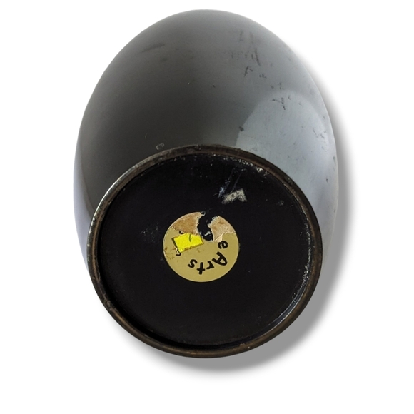 Vintage Japanese Fine Arts Etched Mixed Metal Vase Gold Silver Brass Bronze - Picture 3 of 7